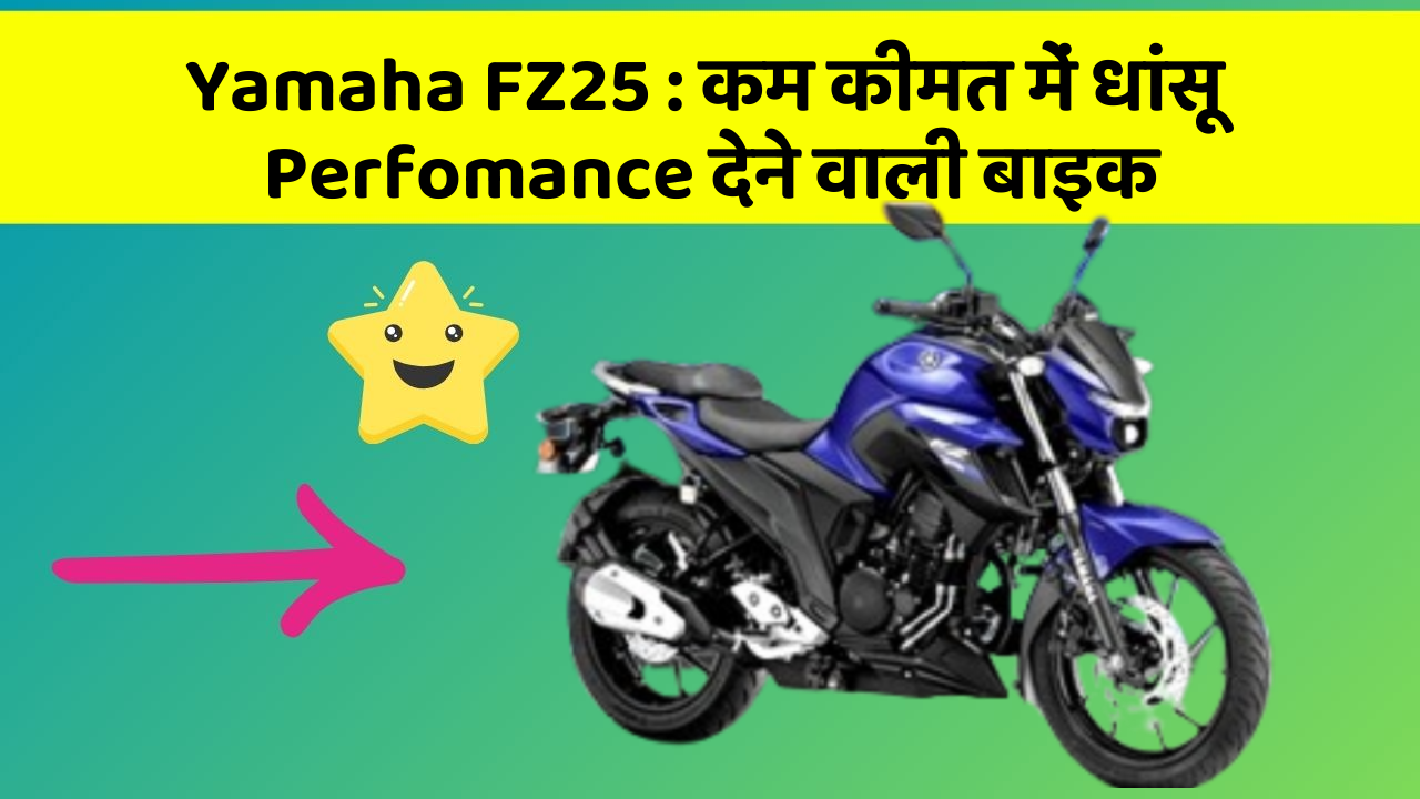 Yamaha FZ25: कम कीमत में धांसू Perfomance देने वाली बाइक