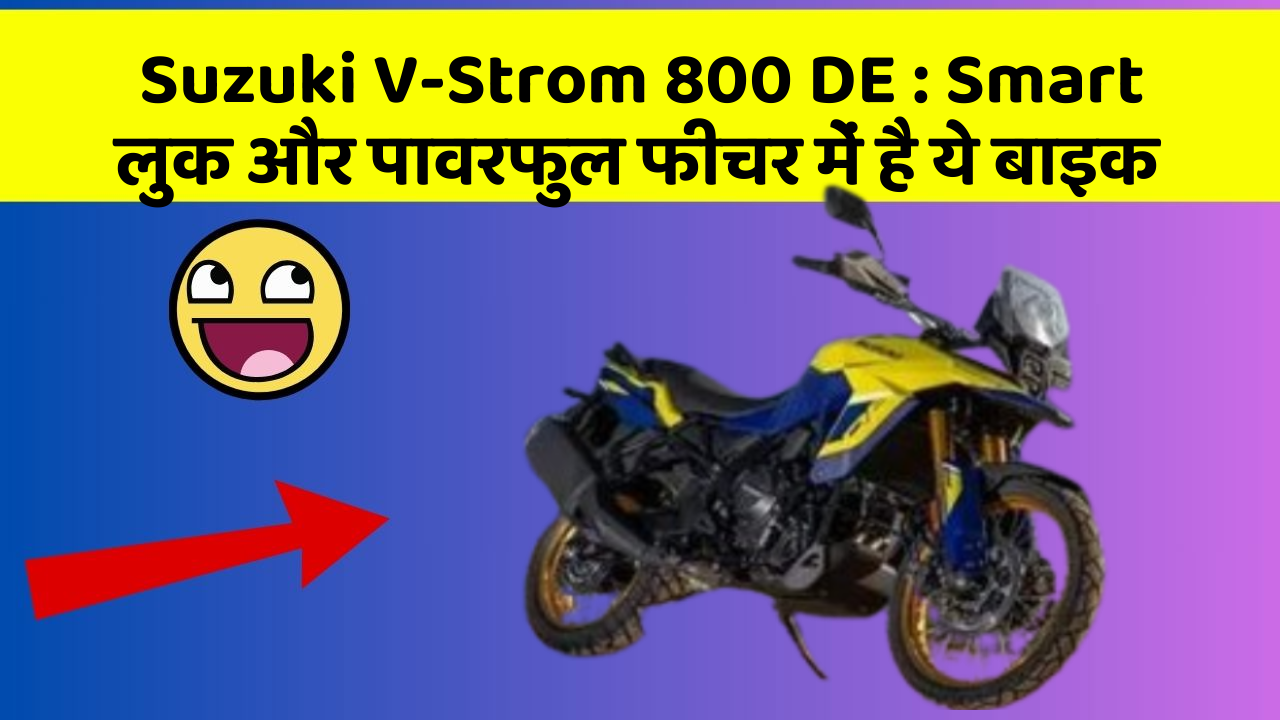 Suzuki V-Strom 800 DE : Smart लुक और पावरफुल फीचर में है ये बाइक