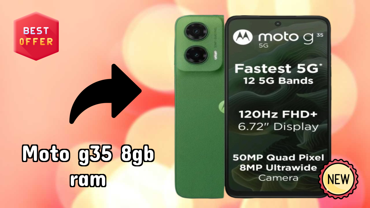 Moto G35 8GB RAM Display Review: 6.72 Inches (17.07 Cm) Screen Quality Test
